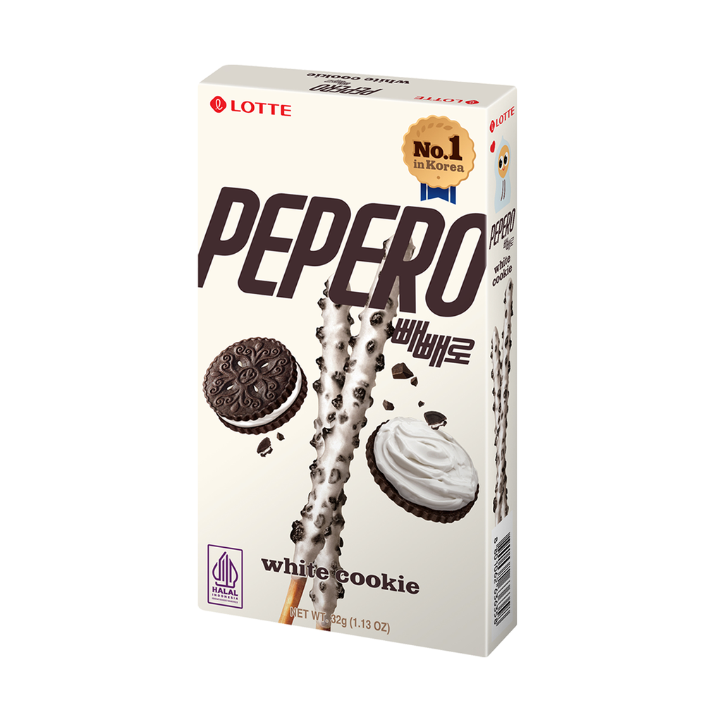 Pepero White Cookie Flavor Sticks 32 g
