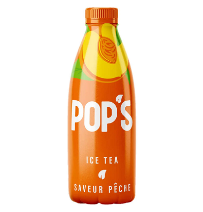 [SS001624] Pop's Ice Tea Saveur Pèche 1L