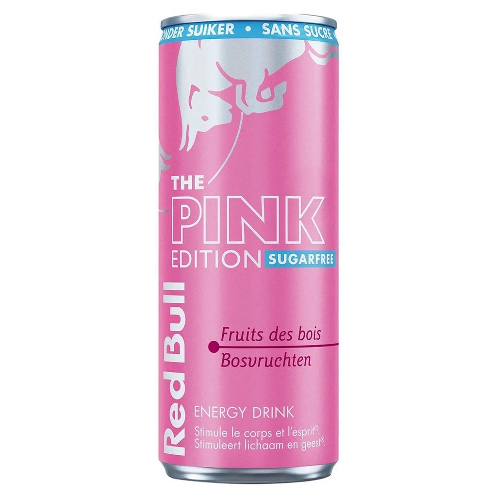 [SS001270] Red Bull Pink Edition Fruits des Bois Sugarfree 250 ml