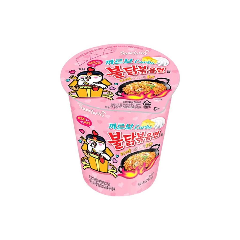 [SS001360] Samyang Buldak Carbonara Hot Chicken Flavor Ramen Cup 80 g