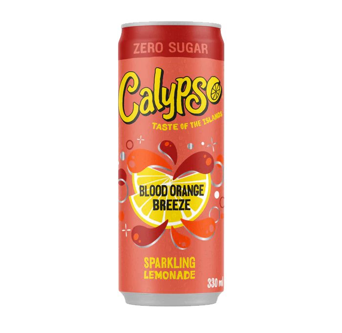 [SS002146] Calypso Sparkling Lemonade Blood Orange Breeze Zero Sugar 330ml